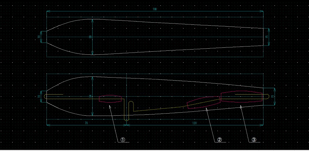 diving pencil design drawing