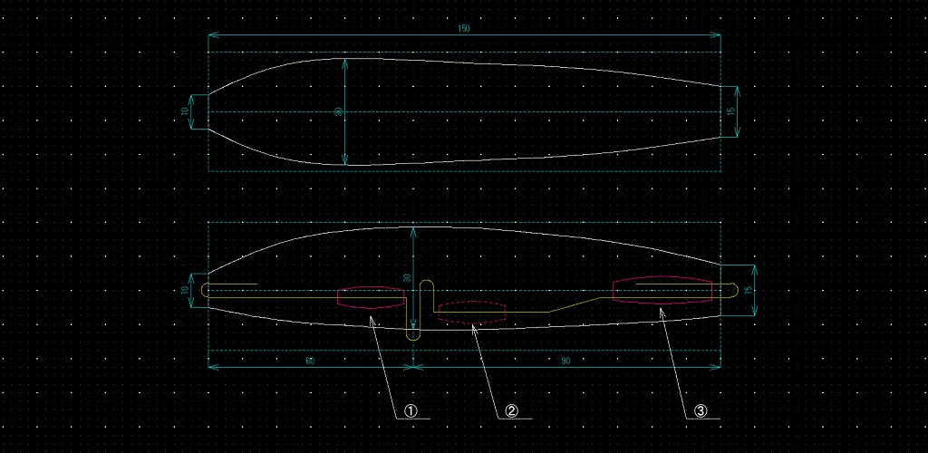 sinking pencil design drawing